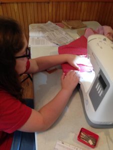Mini Learns to Sew - Tina Bs World