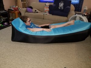 Lougnee Inflatable Lounger Review - Tina Bs World
