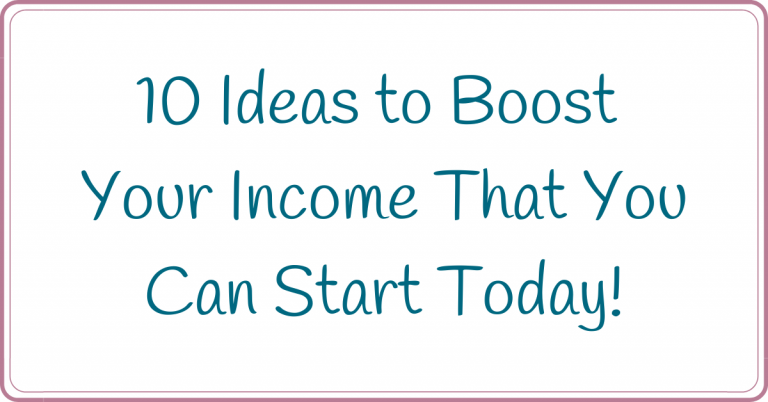 income boosting ideas